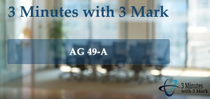 3 Minutes with 3 Mark - AG49-A - Bruce Alfredson